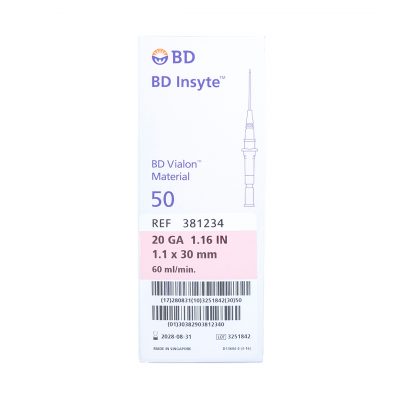 BD I.V. Catheter 20G x 1.16” 50 Pieces