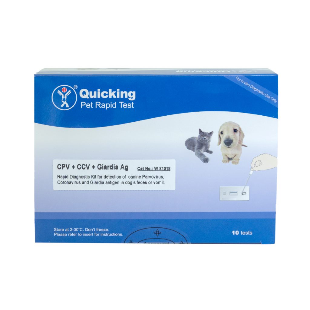 Quicking Rapid CPV/CCV/Giardia Ag Test Kit - 10 Tests